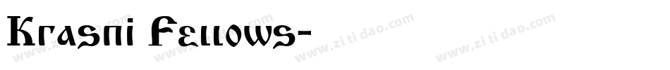Krasni Fellows字体转换